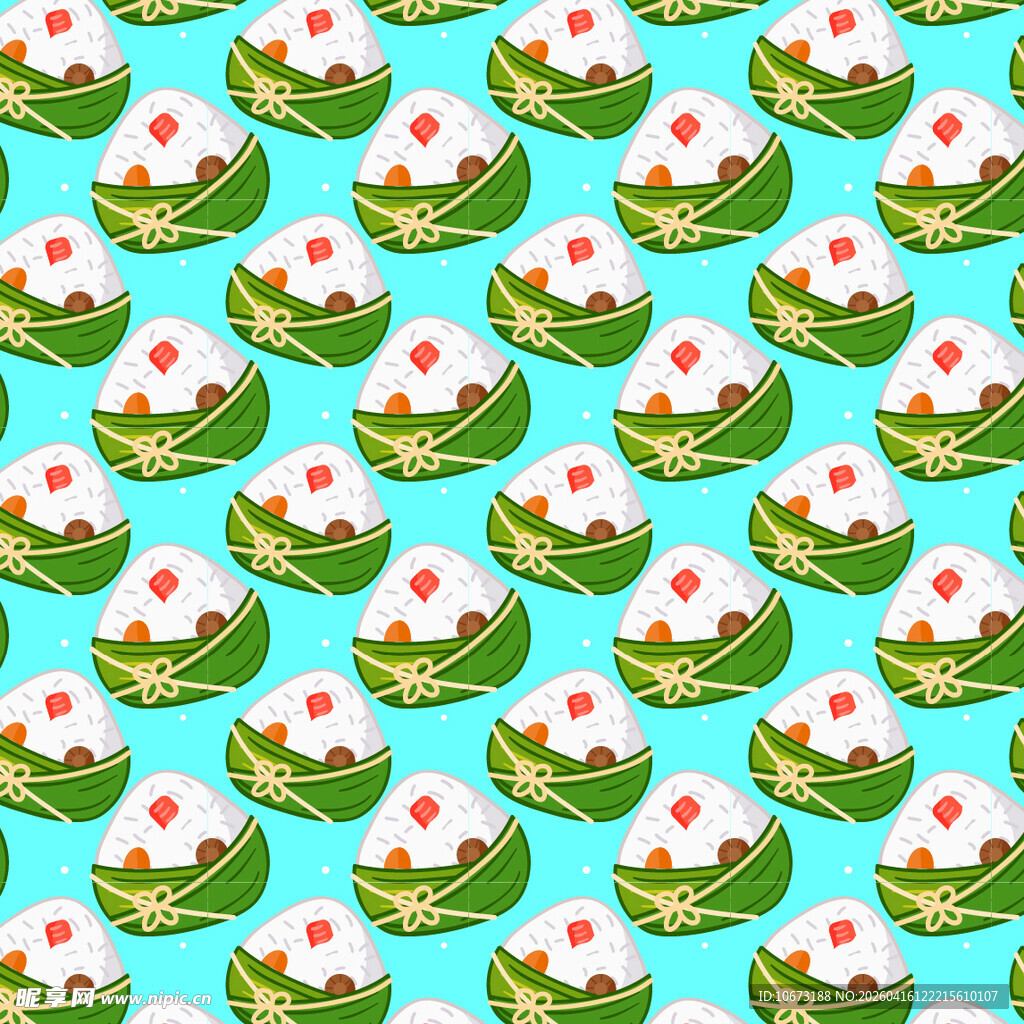 卡通粽子图案背景图