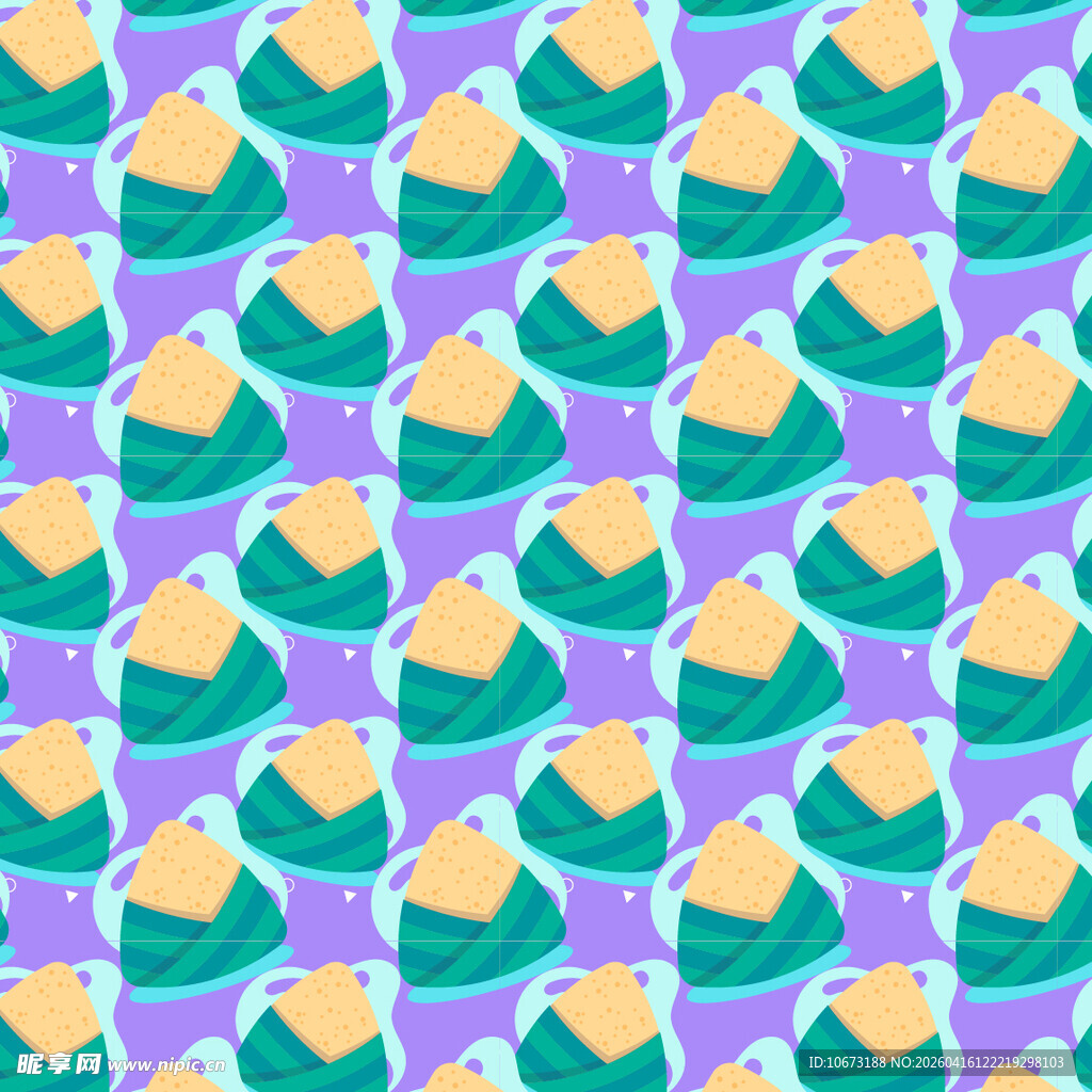 卡通粽子图案背景