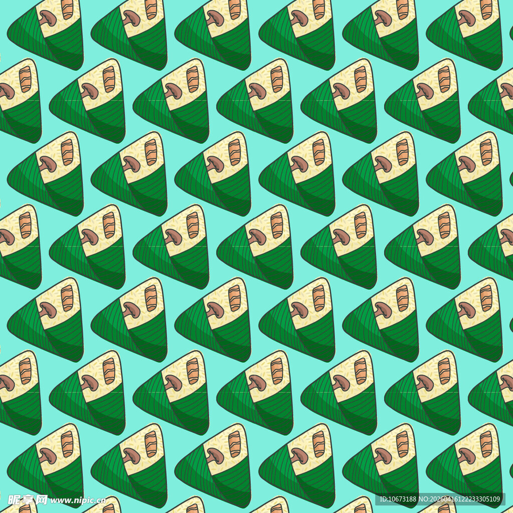 绿色粽子图案背景