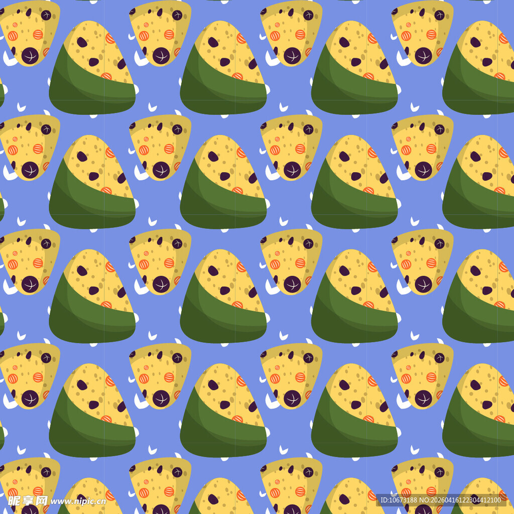 卡通粽子图案背景图