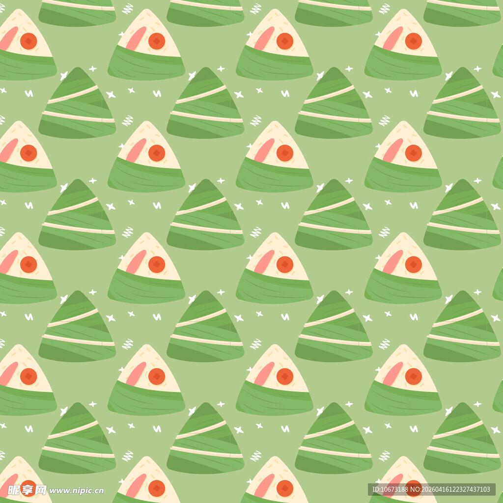 卡通粽子图案背景