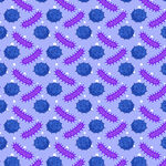 蓝紫相间病毒图案背景