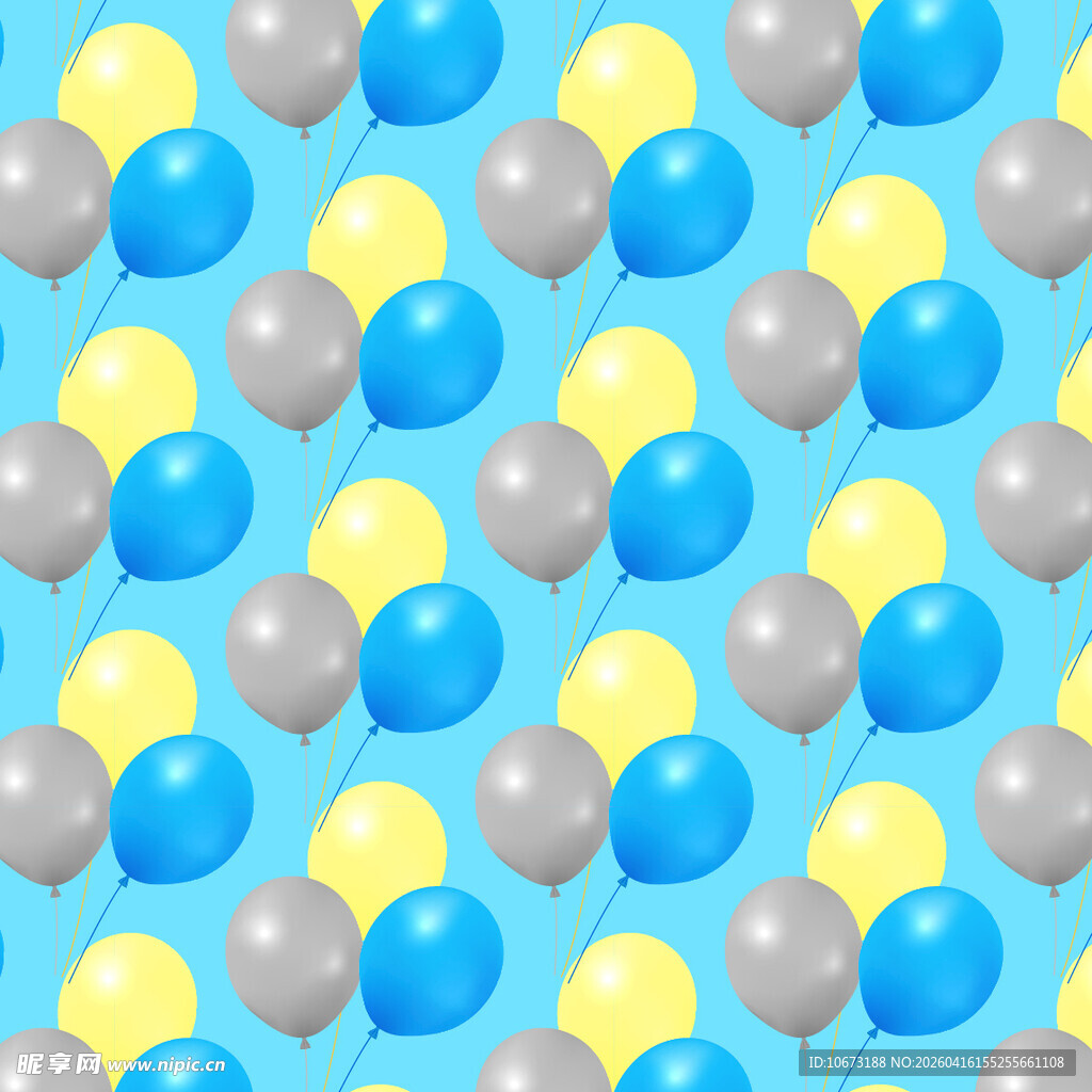 多彩气球背景图案