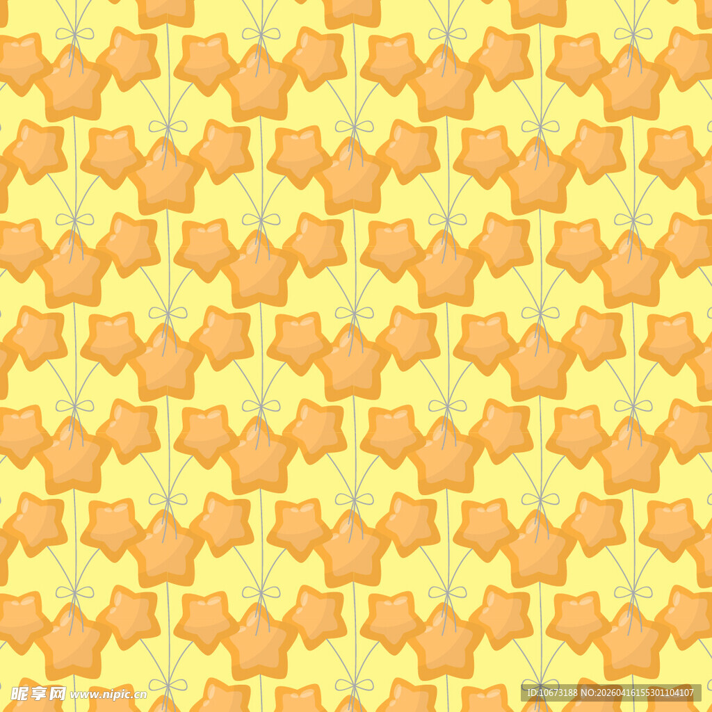 橙黄色气球图案背景纹理