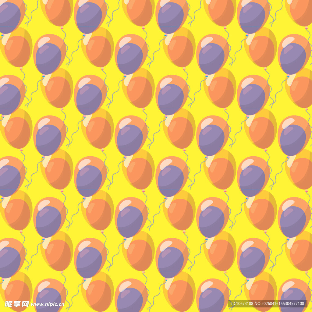 多彩气球图案背景