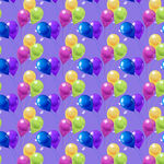 多彩气球无缝图案背景