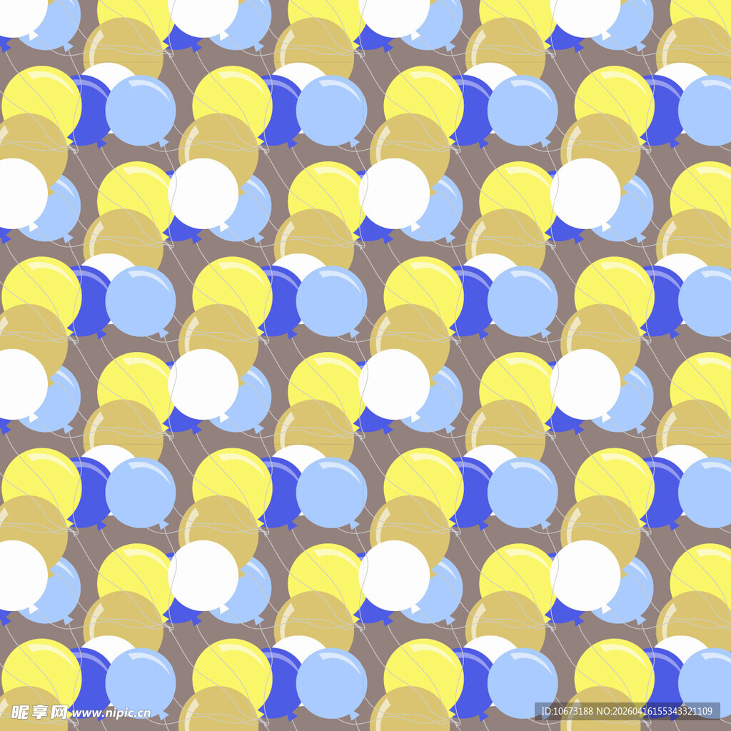 多彩气球图案背景