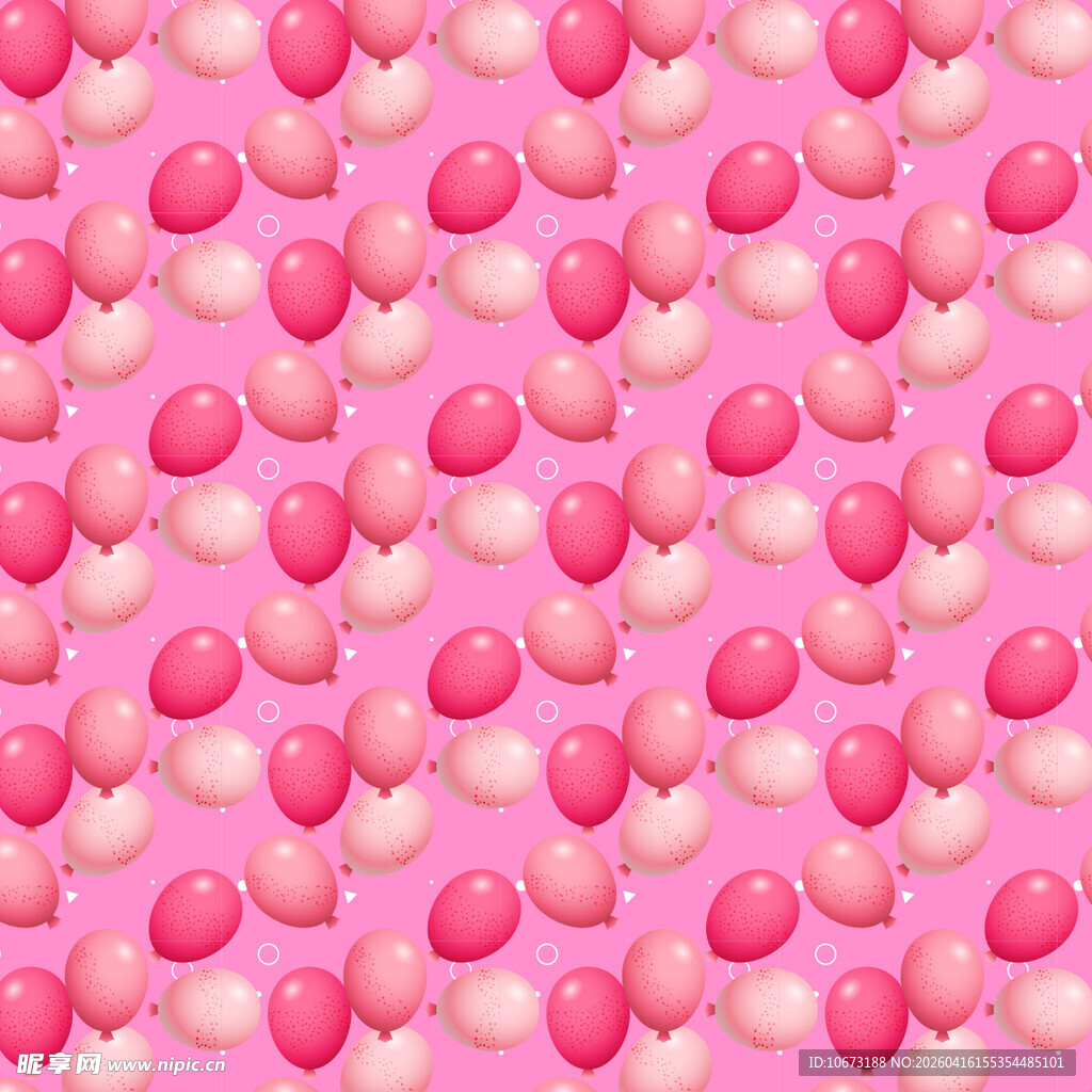 粉色气球图案背景