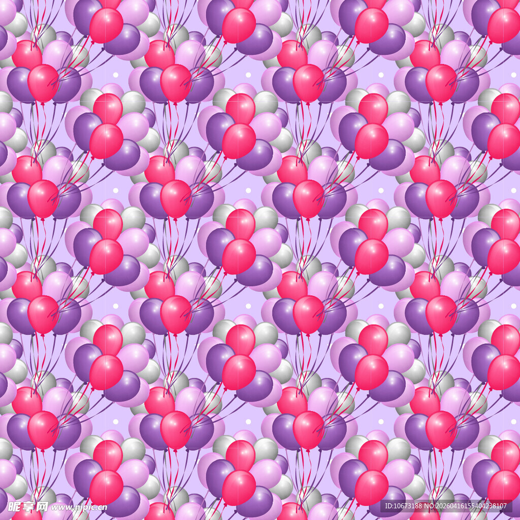 彩色气球图案背景