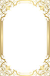 金色华丽边框装饰图案