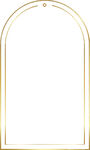 金色拱形边框设计元素