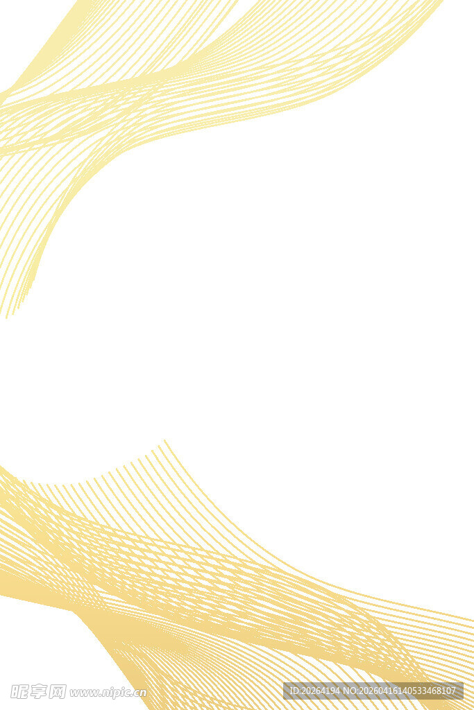 飘逸黄色绸带纹理背景