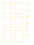 黄色方形边框图案集合