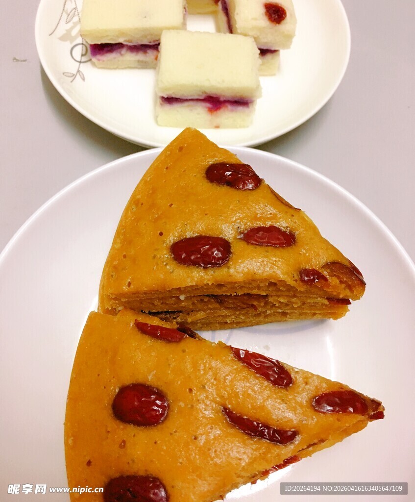 红糖发糕 紫薯米糕 手工美食