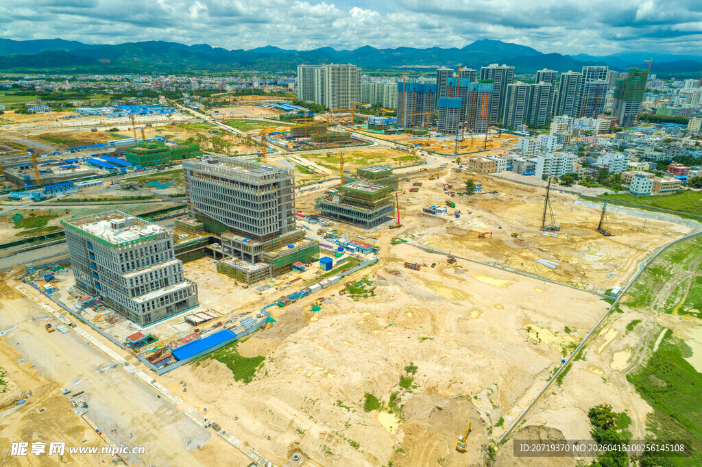 城市建设中的工地景观
