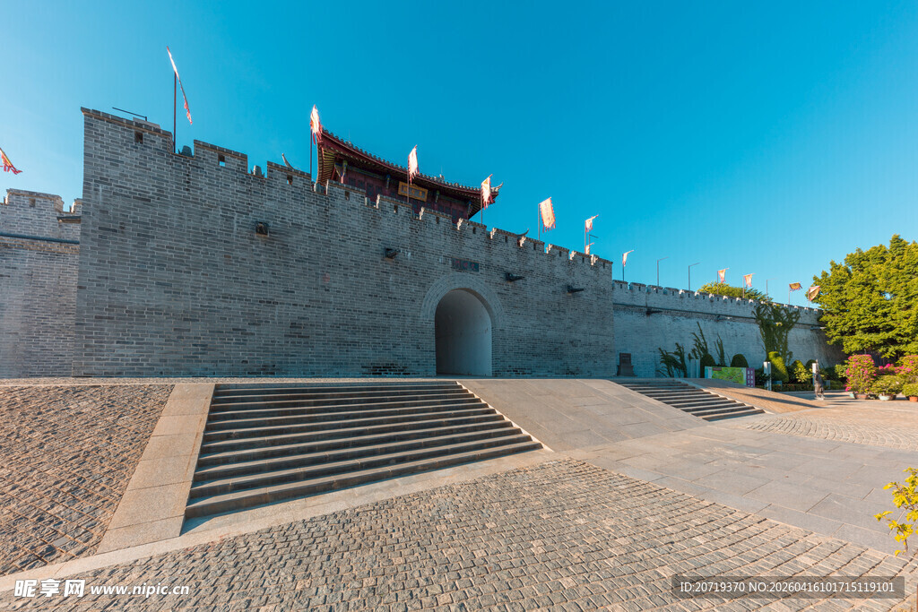 古老城墙建筑景观