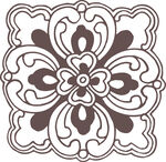 复古中式花卉图案装饰