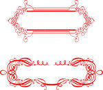 红色精美装饰边框图案