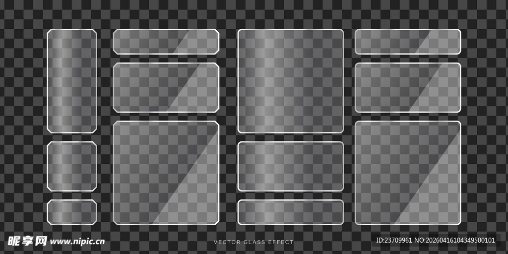 玻璃边框素材
