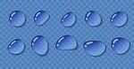蓝色水滴素材