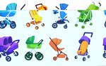 卡通婴儿车