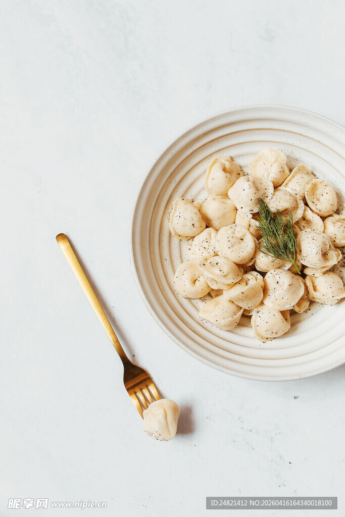 美味馄饨摆盘精致