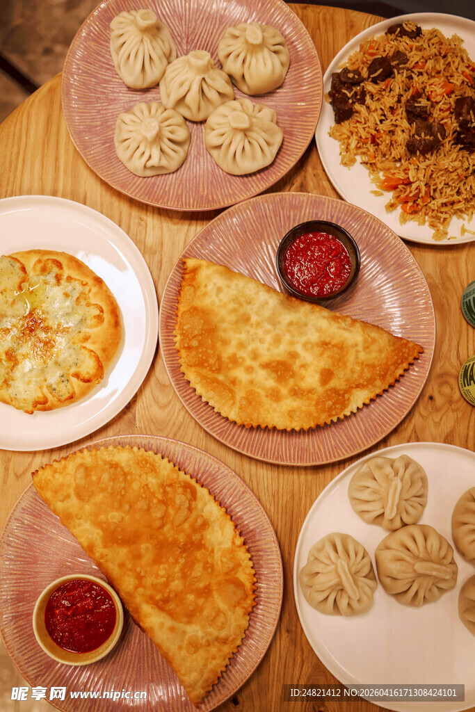 多样美味西餐美食拼盘