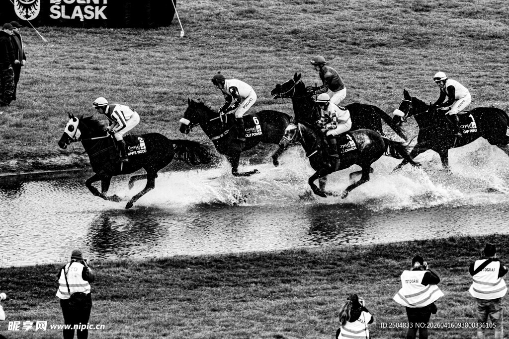 赛马比赛现场精彩瞬间