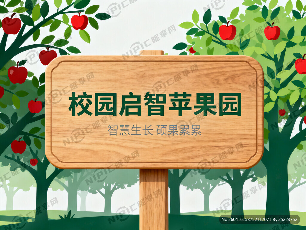 校园启智苹果园 牌