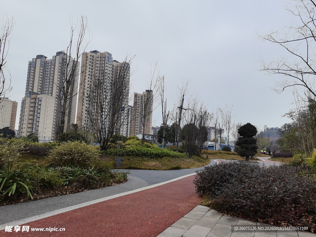 城市中的休闲步道景观