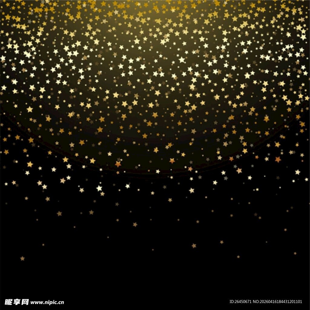 金色闪烁粒子背景