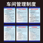 车间管理制度展示牌