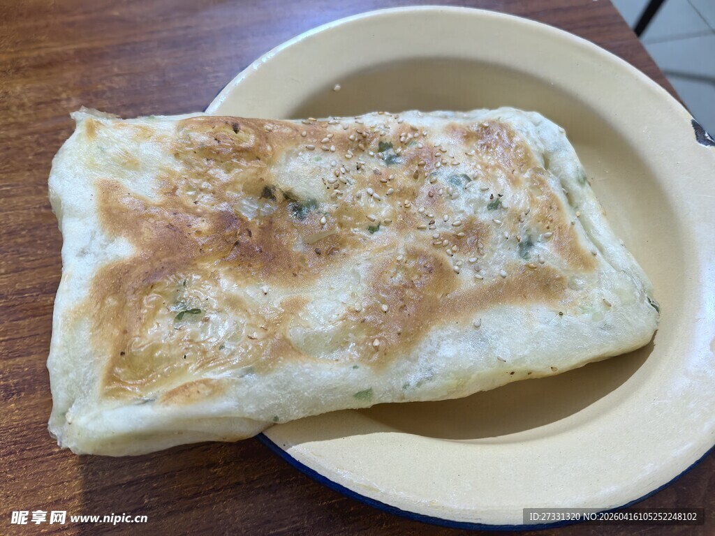 美味香酥葱花饼
