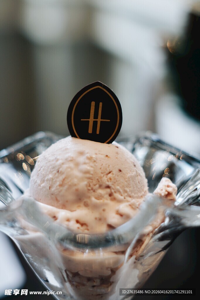 精致巧克力味冰淇淋