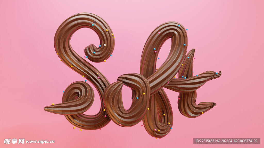 立体软质字体效果展示