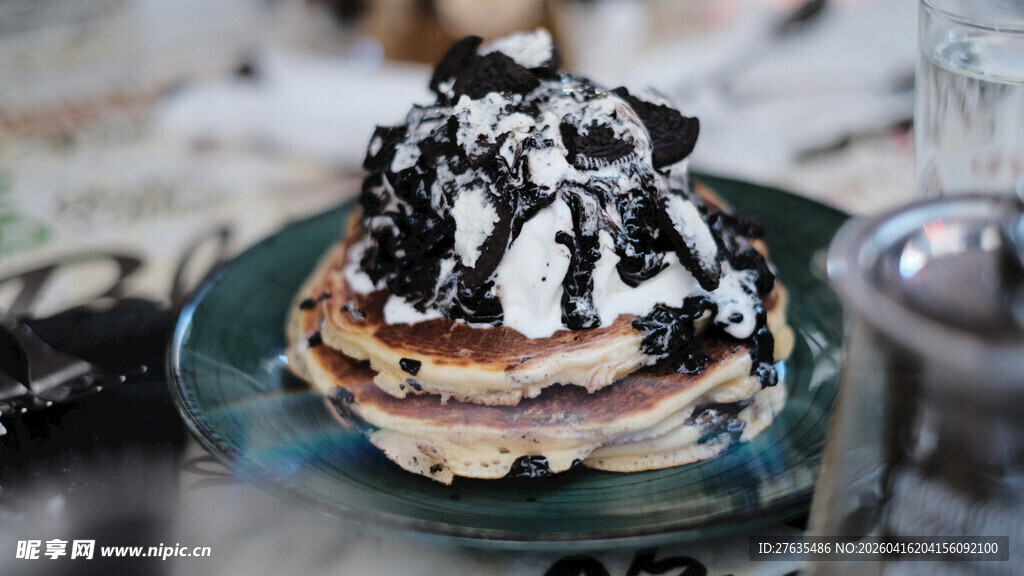 巧克力碎顶美味松饼