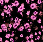 粉色花卉黑色背景图案