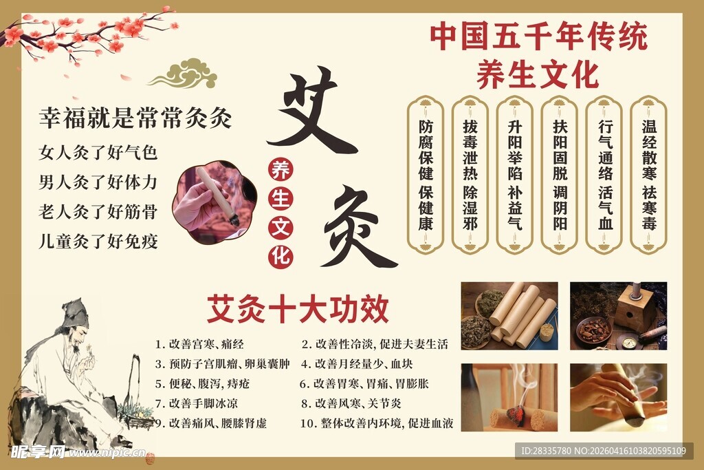 艾灸海报