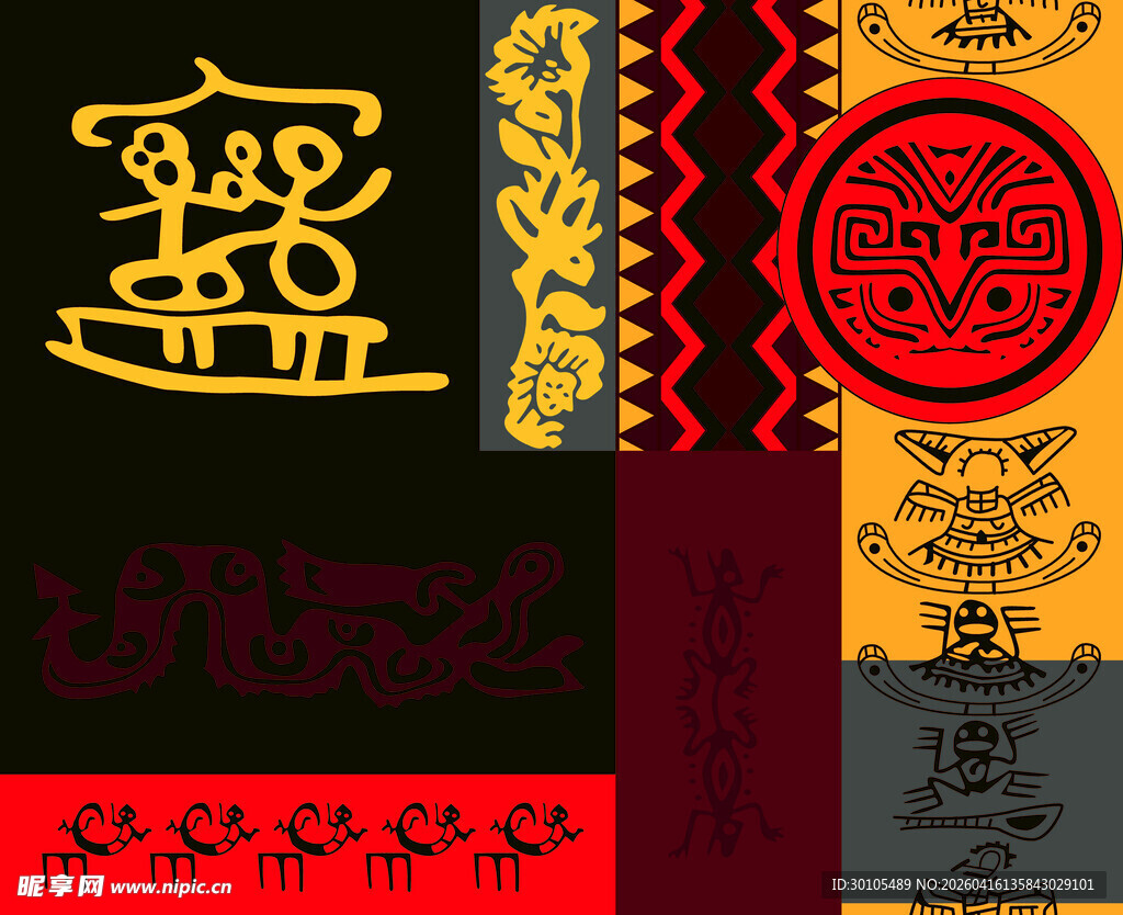 中式传统纹饰图案集合