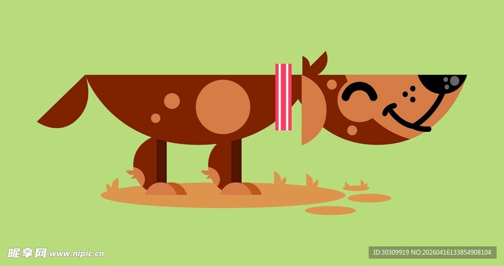 卡通斑点狗 卡通小狗