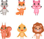 可爱动物卡通形象集合