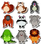 可爱动物卡通贴纸集合