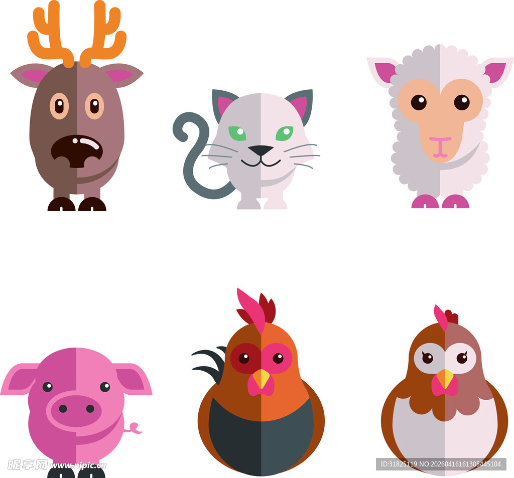 可爱动物形象集合