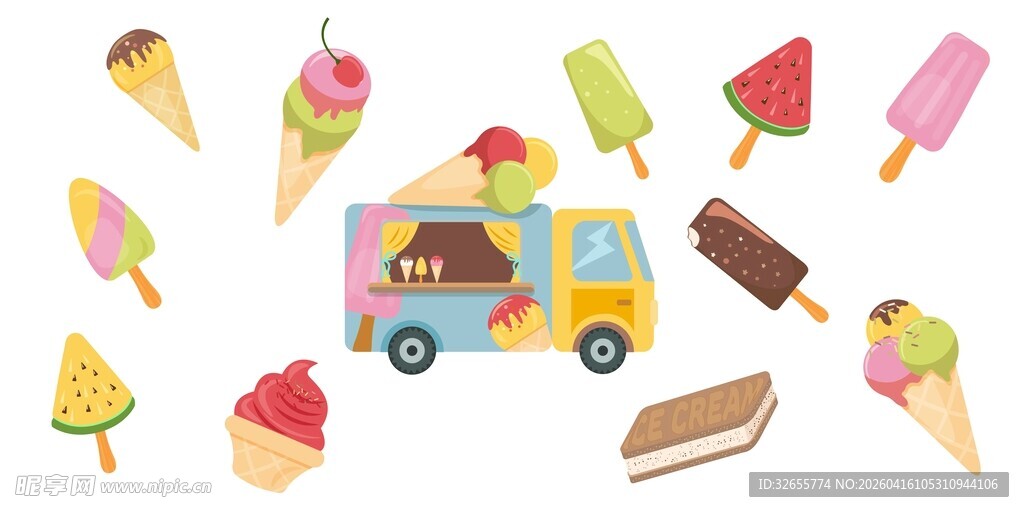 冰淇淋餐车