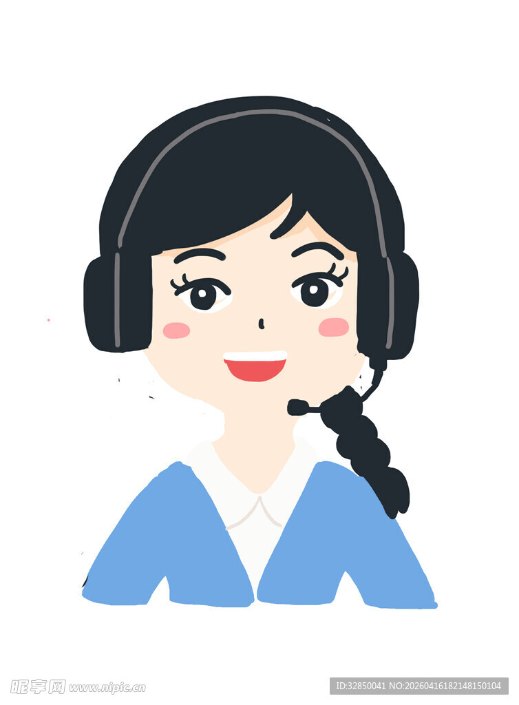 客服女孩形象