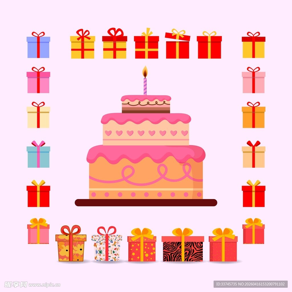 生日蛋糕素材