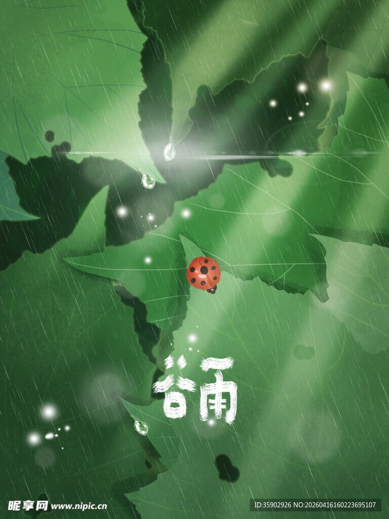 谷雨时节绿意盎然景象