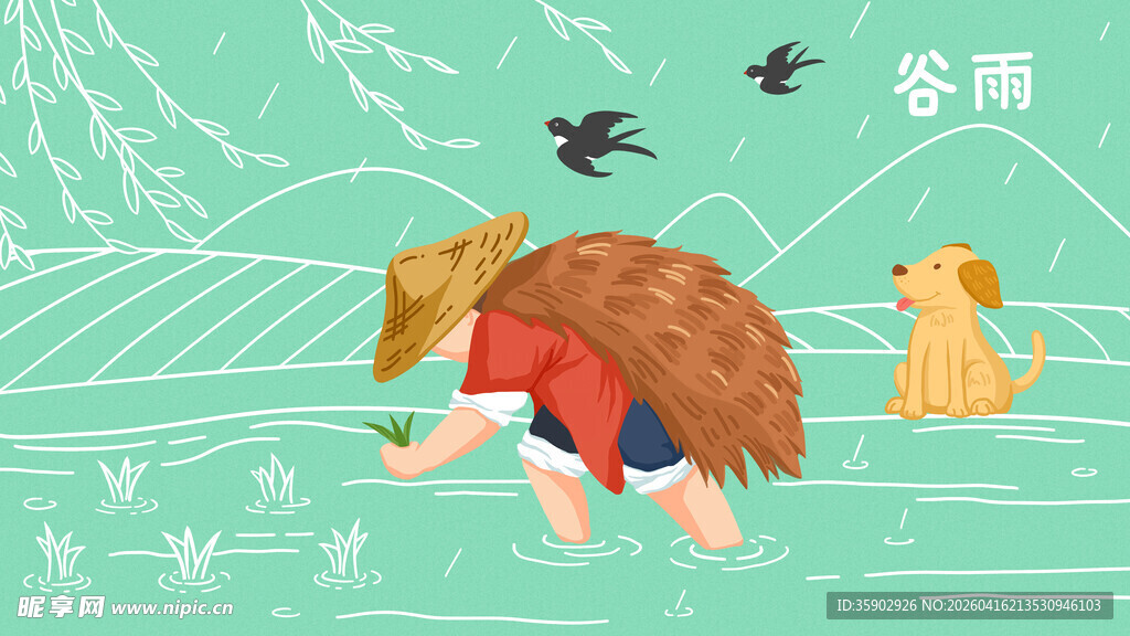 冬日女孩与猫狗温馨场景