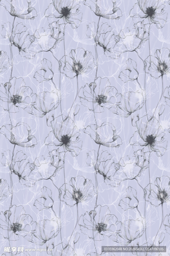 浅紫色花卉图案纹理