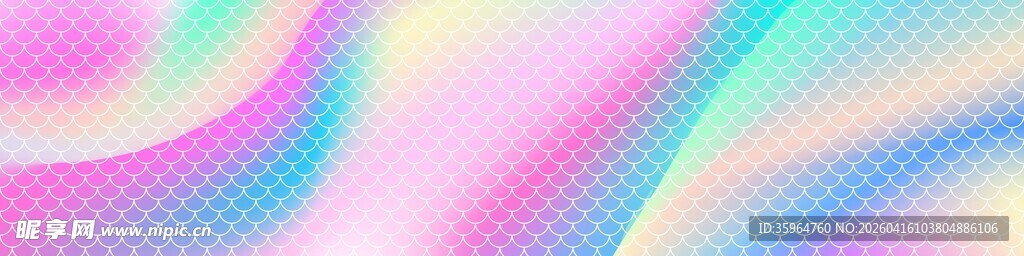 渐变鱼鳞背景